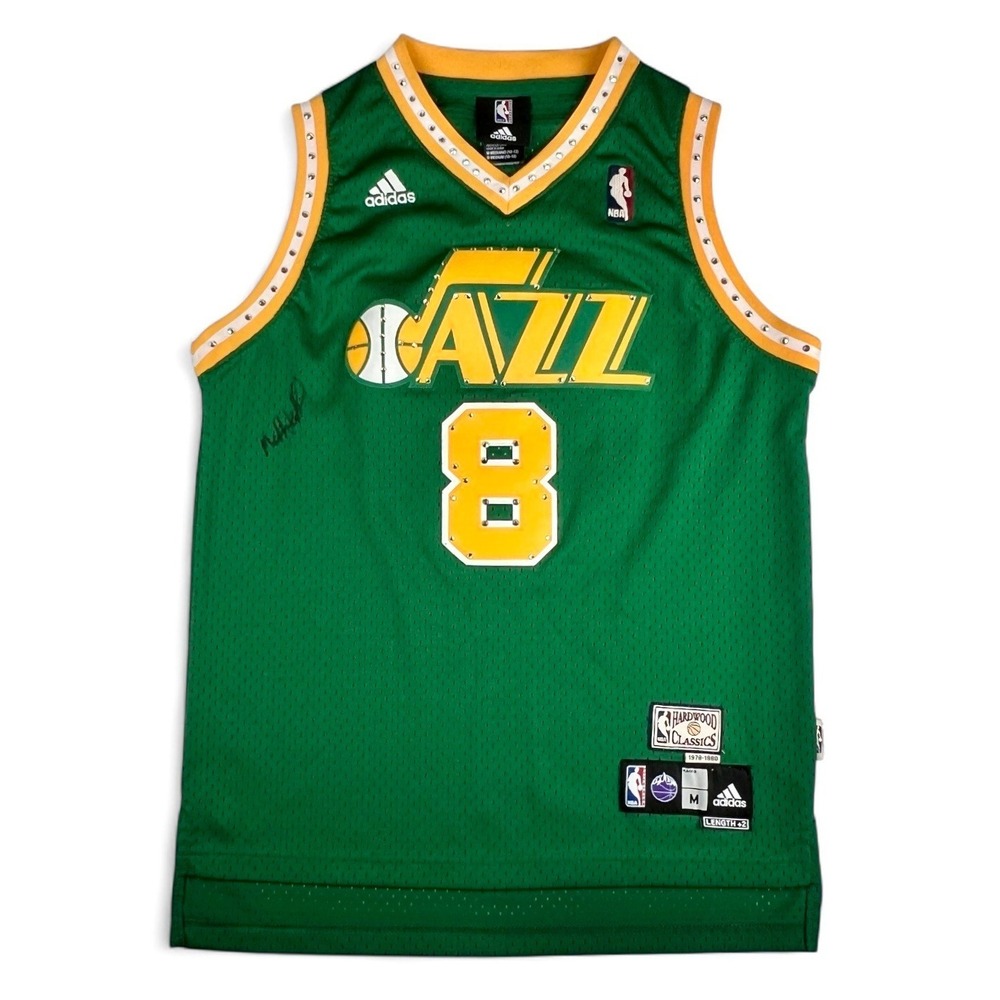 Deron Williams Utah Jazz Hardwood Adidas Jersey Y M +2 Bedazzled Signed Harprin